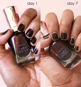 Desperately Seeking Persistent Polish: 7 Days With Sally Hansen Color Therapy Falling Deep