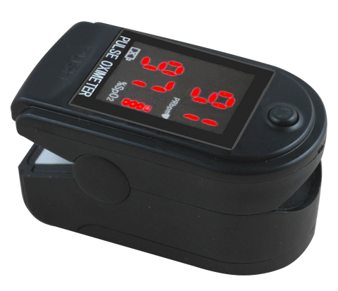 CMS 50-DL Fingertip Pulse Oximeter with Neck/Wrist cord (Black)